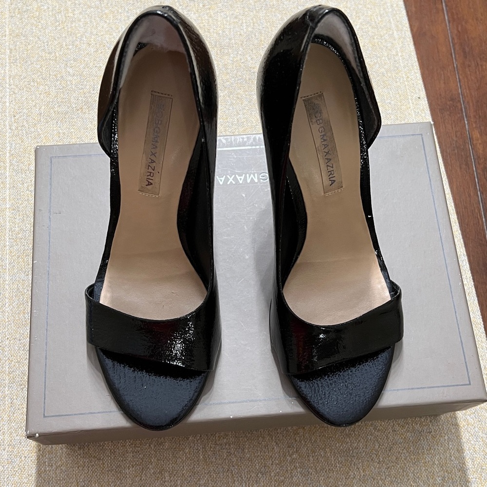 ❤️ BCBGMAXAZRIA Peep Toe Dress Sandal - Black